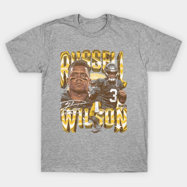 Russell Wilson Pittsburgh Vintage T-Shirt by artbygonzalez